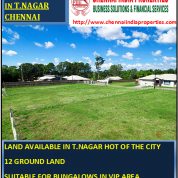 Land available IN T NAGAR